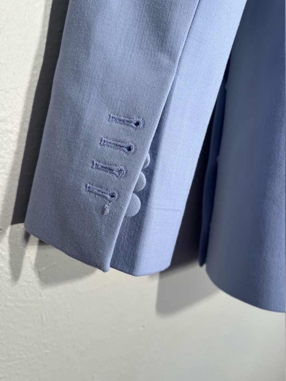 $1,150 MRSP | Coperni | Twisted Cut Out Tailored Jacket | Pale Lavender | US 10 - Picture 14 of 16